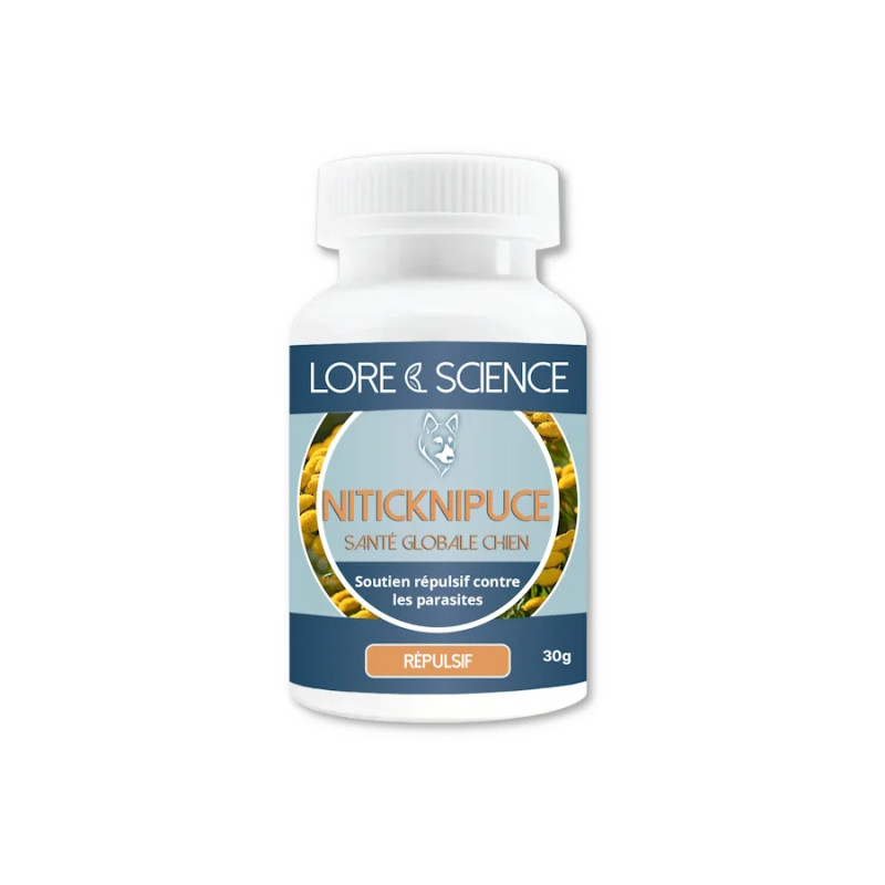 NiTick'NiPuce - Tick and flea repellent support for dogs - Lore & Science